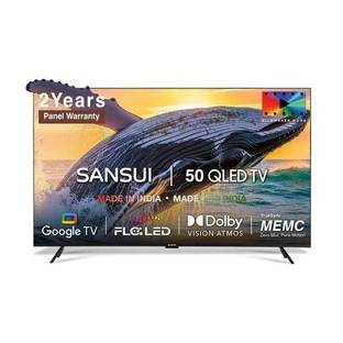 Sansui SANSUI 127 cm (50 inch) QLED Ultra HD (4K) Smart Google TV with HDR10+/HLG, Dolby Vision, MEMC,...