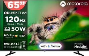 MOTOROLA 165 cm (65 inch) Ultra HD (4K) Mini LED Smart Google TV 2026 Edition with QD Mini LED, 128 Lo...