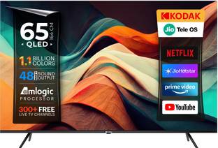 KODAK 164 cm (65 inch) QLED Ultra HD (4K) Smart JioTele OS TV 2026 Edition
