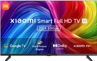 Mi by Xiaomi A Series 108 cm (43 inch) Full HD LED Smart Google TV 2024 Edition with 200+ Free Channel...