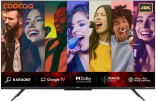Coocaa Frameless 108 cm (43 inch) Ultra HD (4K) LED Smart Google TV with HDR 10+ Dolby Vision Dolby Atmos Eye Care & Karaoke Technology (43Y73)