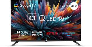 Daiwa 109 cm (43 inch) QLED Ultra HD (4K) Smart Google TV Googlecast, Dolby Audio,Kids and Family feat...