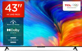 TCL 43P635 108 cm (43 inch) Ultra HD (4K) LED Smart Google TV with "Dolby Audio & HDR10"