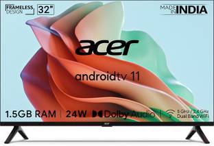 Acer I Series 80 cm (32 inch) HD Ready LED Smart Android TV with Android 11, 1.5GB RAM (2022 Model)