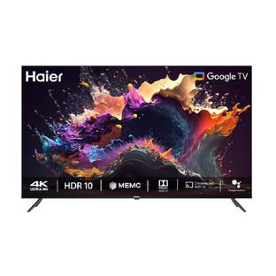 Haier A9UG 109 cm (43 inch) Ultra HD (4K) LED Smart Google TV with 4K HDR, HDR-10, MEMC, 20W SOUND, DO...