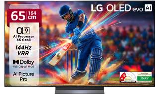 LG 164 cm (65 inch) OLED Ultra HD (4K) Smart WebOS TV 2025 Edition with Alpha 9 AI Processor 4K Gen8 B...