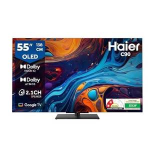 Haier C90 138 cm (55 inch) OLED Ultra HD (4K) Smart Google TV with Dolby Vision IQ |2.1 Ch 50W Speaker...