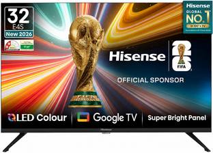Hisense E4S 80 cm (32 inch) QLED HD Ready Smart Google TV 2026 Edition