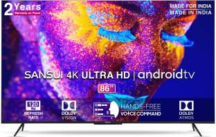 Sansui 218 cm (86 inch) Ultra HD (4K) LED Smart Android TV 2023 Edition