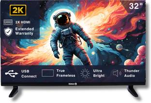 InnoQ Spectra 80 cm (32 inch) HD Ready LED TV with 30W Boom Speakers, Real Frameless, Noise Reduction,...