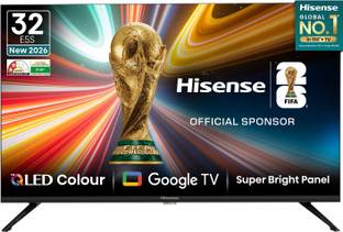 Add to Compare
Hisense 80 cm (32 inch) QLED HD Ready Smart Google TV 2025 Edition
3.9855 Ratings & 63 Reviews
HD Ready | QLED
Model ID: 32E5S
Launch Year: 2025
Total Sound Output: 26 W
1 Year Comprehe