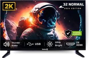 InnoQ Spectra 80 cm (32 inch) HD Ready LED TV with 30W Boom Speakers | Real Frameless | Noise Reductio...