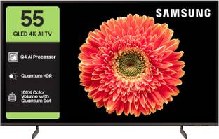 Samsung 138 cm (55 inch) QLED Ultra HD (4K) Smart Tizen TV 2025 Edition with Vision AI |100% Color Vol...