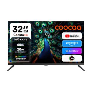 Coocaa S4U Pro 80 cm (32 inch) HD Ready LED Smart Coolita TV 2026 Edition with 20W Speakers Eye Care N...