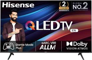 Hisense E7K 108 cm (43 inch) QLED Ultra HD (4K) Smart VIDAA TV With Dolby Vision and Atmos