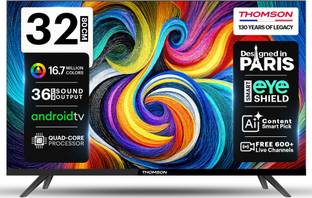 Thomson 9A Series 80 cm (32 inch) HD Ready LED Smart Android TV with 2 Speakers 36 Watts Sound Output ...