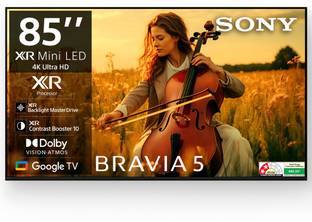 SONY BRAVIA 5 214.8 cm (85 inch) Ultra HD (4K) Mini LED Smart Google TV 2025 Edition