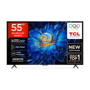TCL C6KS 139 cm (55 inch) Ultra HD (4K) Mini LED Smart Google TV with High HDR Brightness | 312+ Dimmi...