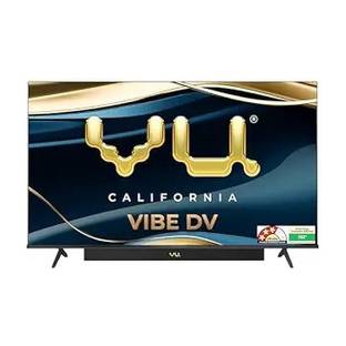 Vu 2025 Vibe DV 139 cm (55 inch) QLED Ultra HD (4K) Smart Google TV with 88 Watts Sound | 400 Nits Bri...