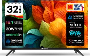KODAK 80 cm (32 inch) HD Ready LED Smart Android TV with Android 11 and Dolby Digital Plus