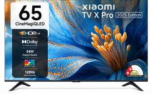 XIAOMI by Mi X Pro CineMagiQLED 165 cm (65 inch) QLED Ultra HD (4K) Smart Google TV 2025 Edition with ...