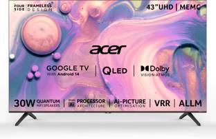 Acer V Pro Series 108 cm (43 inch) QLED Ultra HD (4K) Smart Google TV 2025 Edition