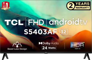 Add to Compare TCL 80.04 cm (32 inch) Full HD LED Smart Android TV 2023 Edition Operating System: Android Full HD 1920 x 1080 Pixels 2 Years Warranty on Product ₹12,490 ₹20,990 40% off Free delivery by Today Lowest price since launch Upto ₹1,400 Off on Exchange