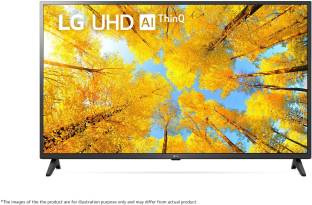 Add to Compare LG UQ75 108 cm (43 inch) Ultra HD (4K) LED Smart WebOS TV 4.420 Ratings & 2 Reviews Operating System: WebOS Ultra HD (4K) 3840 x 2160 Pixels 1 Year Standard Manufacturer Warranty From LG ₹35,999 ₹49,495 27% off Free delivery Bank Offer
