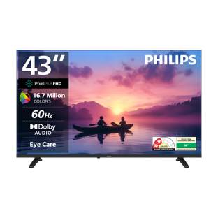 PHILIPS Frameless 108 cm (43 inch) Full HD LED Smart Google TV with Voice Control Remote Dolby Audio U...