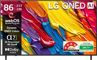 LG AI TV QNED 8CA 217 cm (86 inch) Ultra HD (4K) QNED Smart WebOS TV with Alpha7 AI Processor 4K Gen8 ...