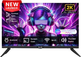 InnoQ Nova 60 cm (24 inch) HD Ready LED Smart Android TV 2025 Edition with Voice Command 1000+ Certi...