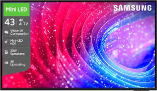 Samsung Vision AI 108 cm (43 inch) Ultra HD (4K) Mini LED Smart Tizen TV 2026 Edition with Vision AI C...