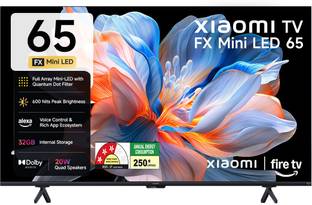 XIAOMI FX Series 165.1 cm (65 inch) Ultra HD (4K) Mini LED Smart Fire TV 2026 Edition with QLED TECHNO...