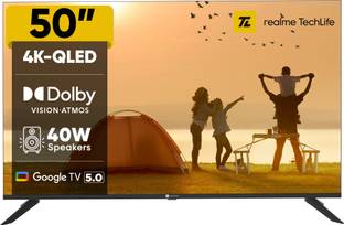 realme TechLife 126 cm (50 inch) QLED Ultra HD (4K) Smart Google TV 2025 Edition