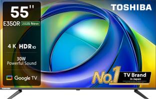TOSHIBA 139 cm (55 inch) Ultra HD (4K) LED Smart Google TV 2025 Edition with Dolby Atmos, 30W Powerful...