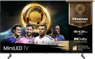 Hisense U6N Pro 140 cm (55 inch) Ultra HD (4K) Mini LED Smart VIDAA TV with Vision Atmos, Dts Virtual ...
