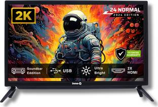 InnoQ Sounbar 60 cm (24 inch) HD Ready LED TV with 30W Front Boom Speakers | Monitor Support | Noise R...