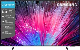 Samsung Crystal Vision AI 163 cm (65 inch) Ultra HD (4K) LED Smart Tizen TV with 4K Upscaling HDR 10+ ...