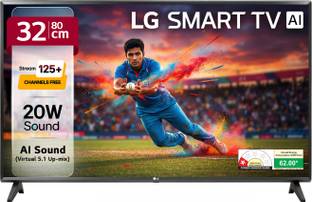 LG LR600 80 cm (32 inch) HD Ready LED Smart WebOS TV 2025 Edition with Alpha5 Gen 6 AI Processor 125+ ...