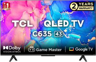 Add to Compare TCL 108 cm (43 inch) QLED Ultra HD (4K) Smart Google TV 4.1157 Ratings & 26 Reviews Operating System: Google TV Ultra HD (4K) 3840 x 2160 Pixels 2 Years Warranty ₹29,210 ₹59,900 51% off Free delivery Bank Offer