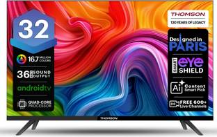 Thomson 9A Series 80 cm (32 inch) HD Ready LED Smart Android TV with 2 Speakers 36 Watts Sound Output ...