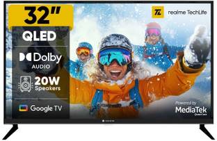 realme TechLife 80 cm (32 inch) QLED HD Ready Smart Google TV 2026 Edition
