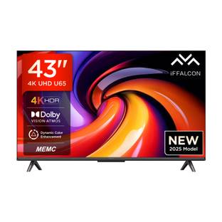 iFFALCON U65 108 cm (43 inch) Ultra HD (4K) LED Smart Google TV with MEMC | Dolby Vision-Atmos | HVA P...