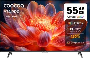 Coocaa Y74 Pro 138 cm (55 inch) QLED Ultra HD (4K) Smart Google TV 2025 Edition