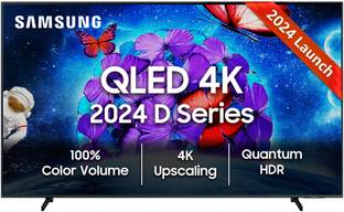 SAMSUNG 163 cm (65 inch) QLED Ultra HD (4K) Smart Tizen TV with Quantum Dot | 4K Upscaling | Quantum HDR | TV Key | Smart Hub | Knox Security