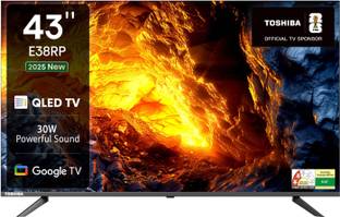 TOSHIBA 108 cm (43 inch) QLED Full HD Smart Google TV 2025 Edition with 30W Powerful Sound, Dolby Audi...