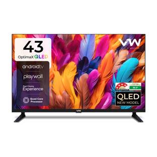 VW OptimaX Series 109 cm (43 inch) QLED Full HD Smart Android TV