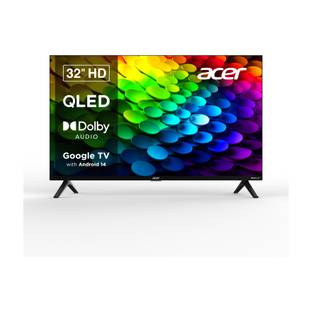 Acer V PRO Series 80.01 cm (32 inch) QLED HD Ready Smart Google TV with Android 14 (Black) | 16GB Stor...