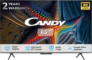CANDY 165 cm (65 inch) Ultra HD (4K) LED Smart Google TV with Dolby Atmos & Dolby Vision