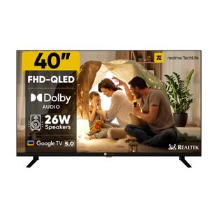 realme TechLife 100.3 cm (40 inch) QLED Full HD Smart Google TV 2026 Edition